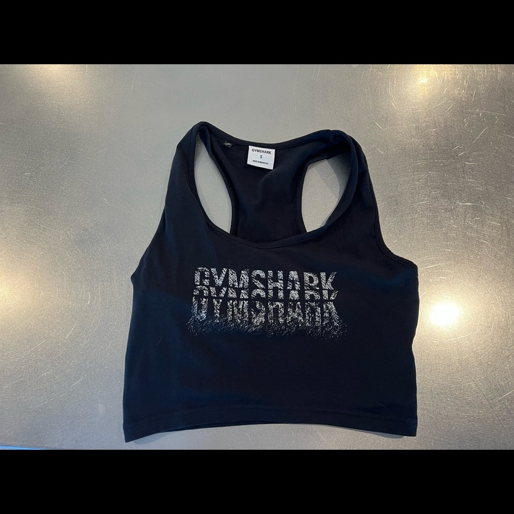 Gymshark Chalk Fitted Cropped Tank
